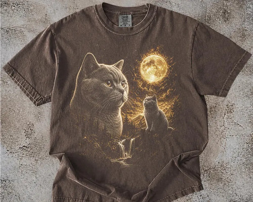 British shorthair howling moon - british,