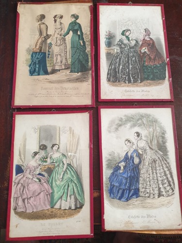 Gravures mode anciennes - de,