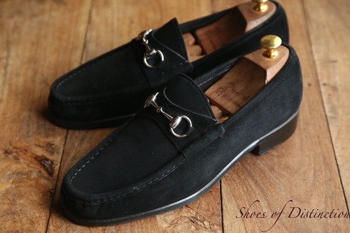 Mocassins gucci noir daim - noir,