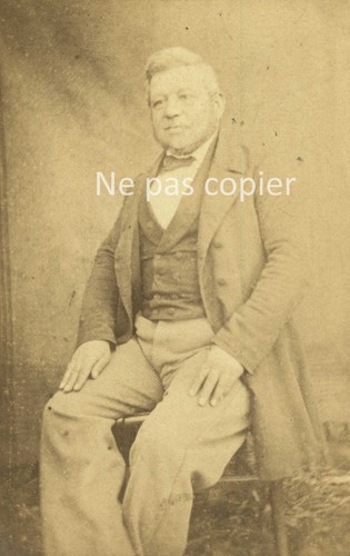 Homme vers 1860 cdv anonyme - vers,
