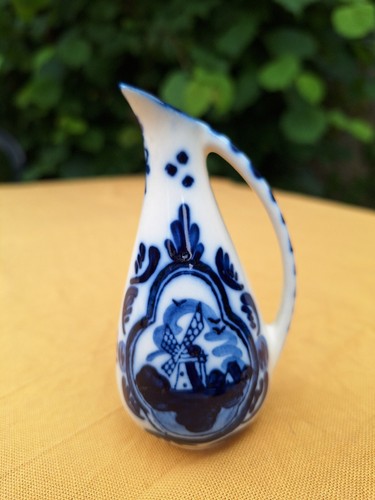 Mini vase bleu delft fait - mini,