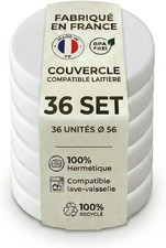 Lot couvercles pots de - 36,