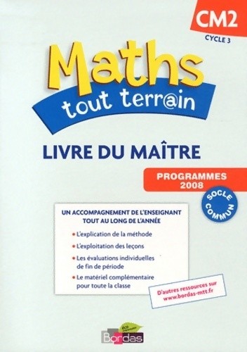Math cm2 livre maître - math,