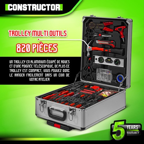 Trolley multi outils 820pcs