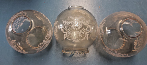 Globes verre ancien - en,