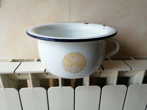 Ancien pot chambre emaille - pot, de