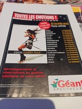 Zazie concert programme - concert,