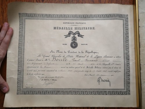 Diplôme médaille militaire - diplÔme,