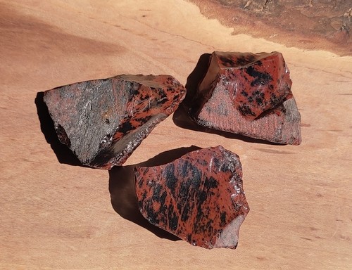 Obsidiennes acajou naturelles