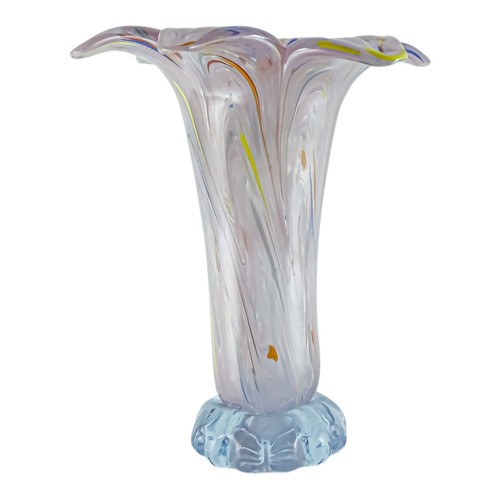Vase verre murano rose - verre,
