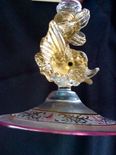 Bougeoir verre venise - bougeoir, en