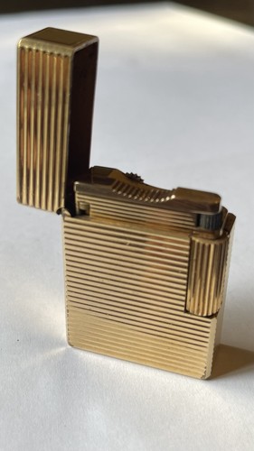 Briquet dupont plaque - or,
