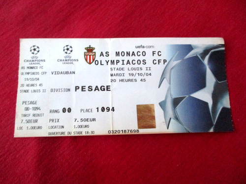 Ticket billet football - football, unused