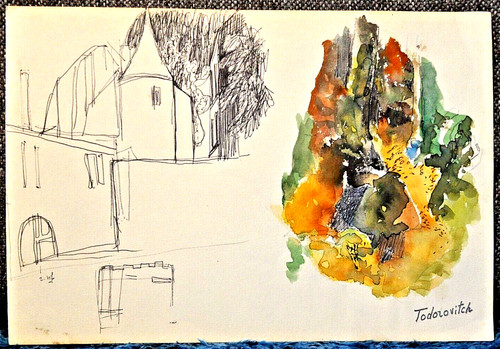 Tres rare dessin todorovitch - tres,