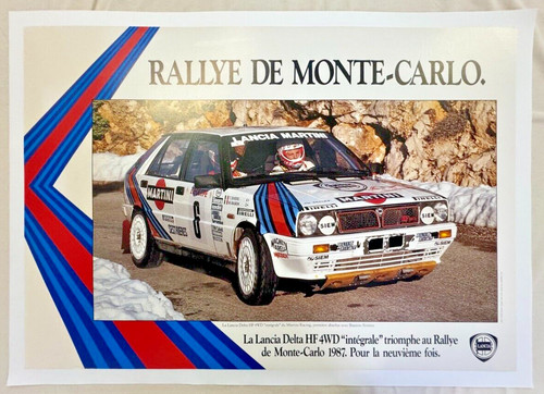 Affiche rallye monte carlo - affiche,