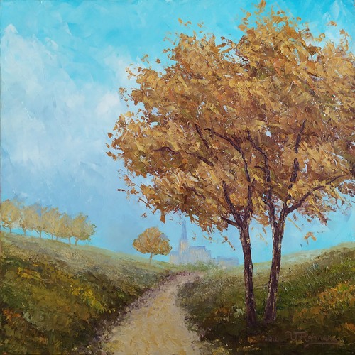 Tableau huile sur toile - ,