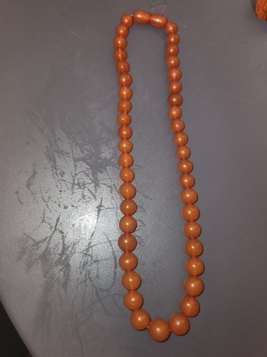 Rare ancien collier ambre - ancien,