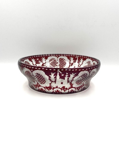 Coupe cristal taillé rouge - en,