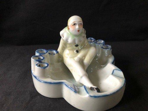 Cendrier pierrot porcelaine - cendrier, en