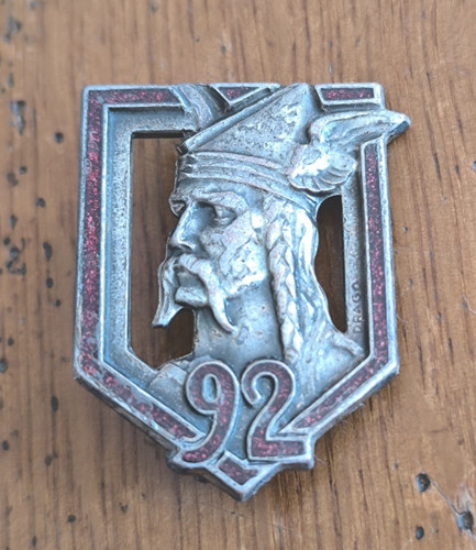 Insigne ri régiment - 92°,