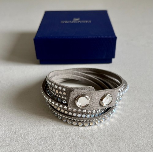 Bracelet slake gris swarovski - gris,