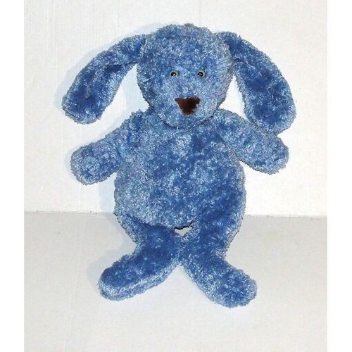 Doudou lapin bleu - lapin,