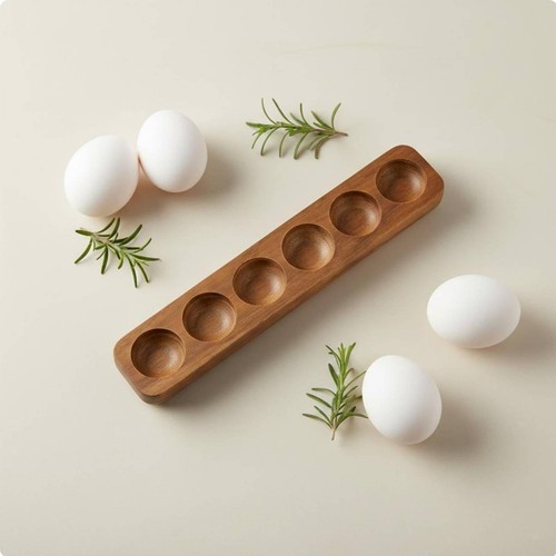 Plateau œufs bois - à, en