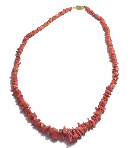 Ancien collier corail naturel - corail,