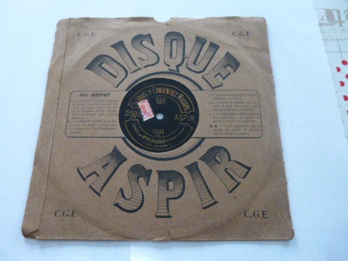 Disque ancien pour phonographe - disque,