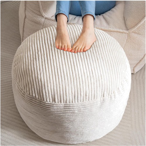 Luxurious corduroy pouf - corduroy,