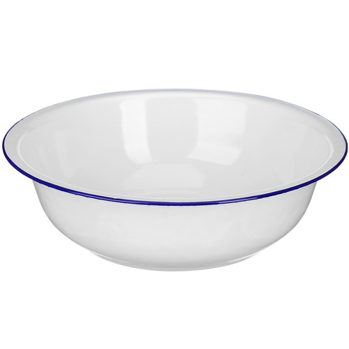 Saladier emaille plat - plat, À