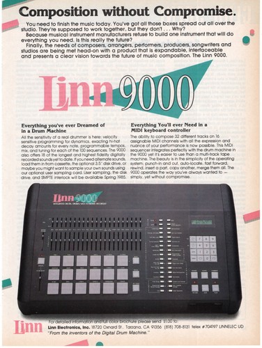 1985 print linn 9000 - print, of