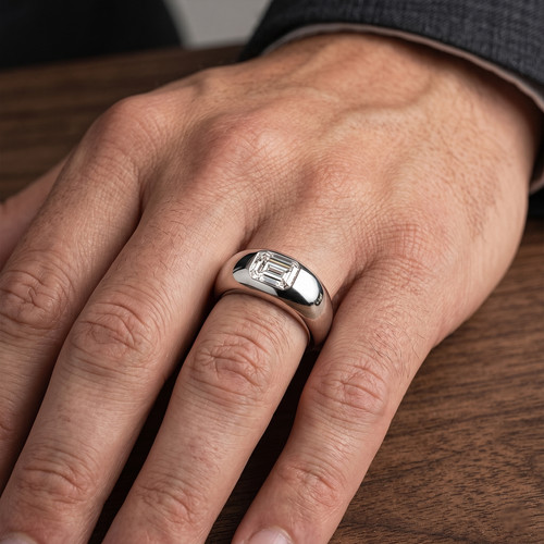 Bague homme platine - bague,