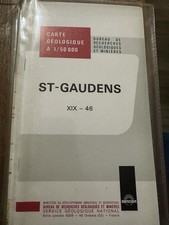 Carte Géologique de la France - BRGM - St Gaudens