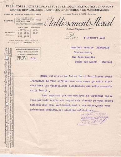 Paris negociant nozal ets - 75,