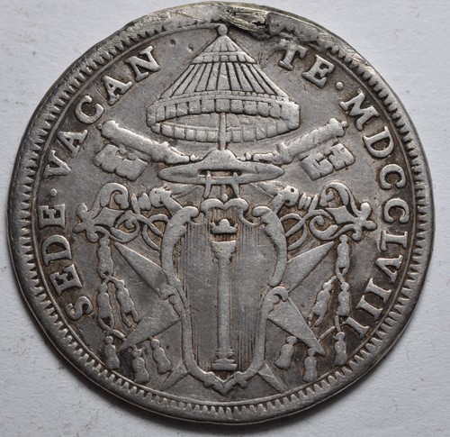 état pontifical mezzo - pontifical, scudo