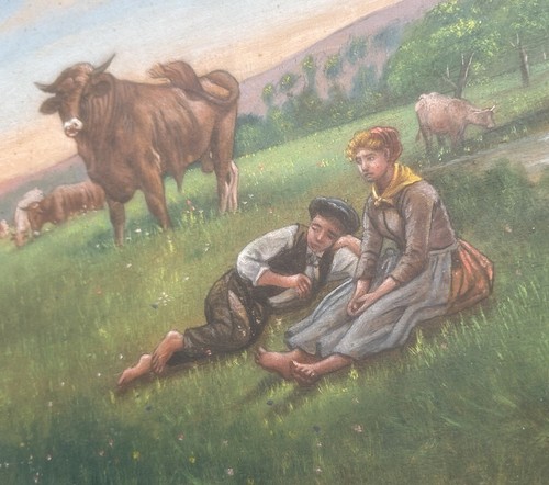 Peinture art naïf voto - peinture,