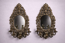 Paire de miroirs muraux