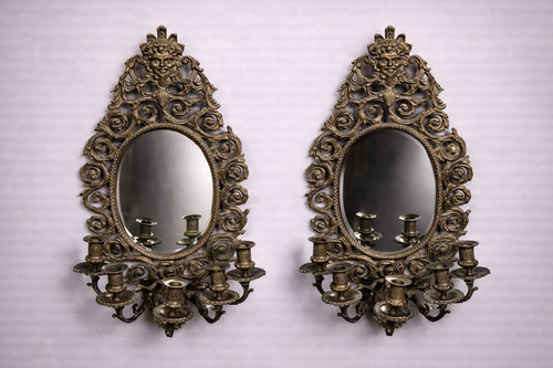 Paire miroirs muraux - paire,