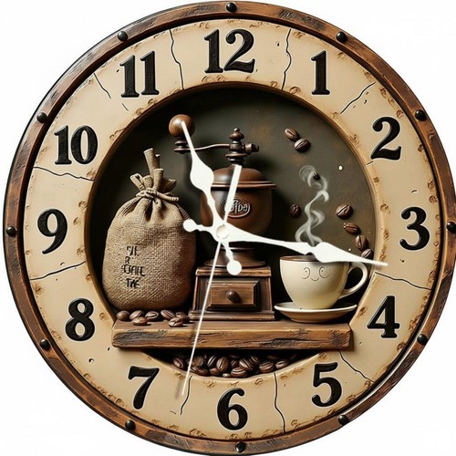 Horloge murale rustique - , en
