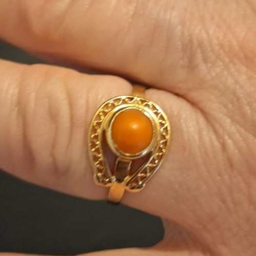 Bague carats avec - or, 14