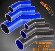 Coudes tuyau silicone - 45°,