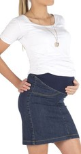 Grossesse jupe jeans - en,