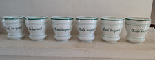 Lot de 6 Tasses anciennes à