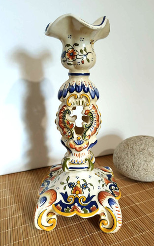 Ancien bougeoir faïence - , de