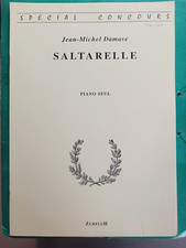 Partition " SALTARELLE " pour Piano par Jean-Michel. Damase   SPECIAL CONCOURS.