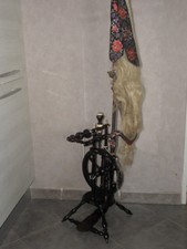 ancienne toupie de voyageur en bois vintage bois campagne outil primitif old