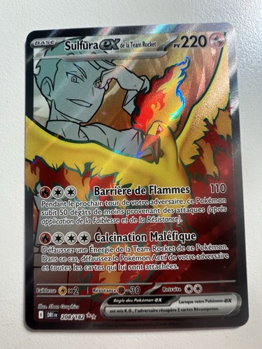 Carte pokémon sulfura - pokémon, de
