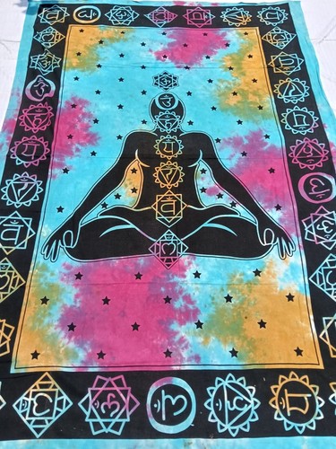 Chakras couvre lit batik - chakras, couvre-lit
