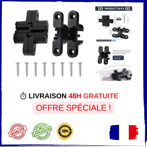 Charnières invisibles 180°